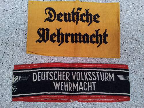 Volkssturm armband... opinios please!