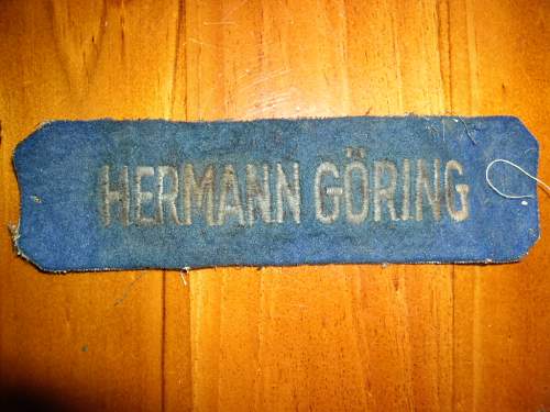 Hermann Göring cloth insignia ???