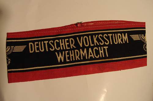 Volkssturm Armband Help