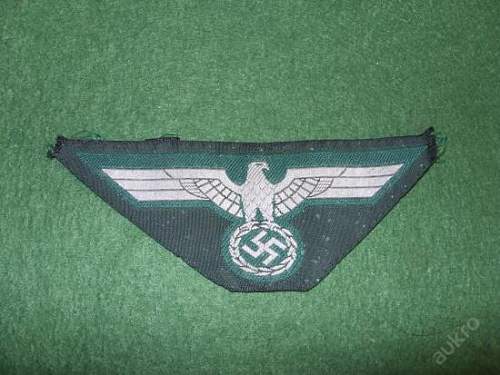 wehrmacht  breast eagle