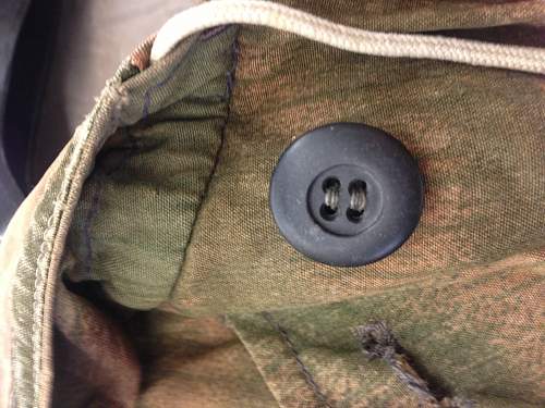 Well-worn camouflage jacket