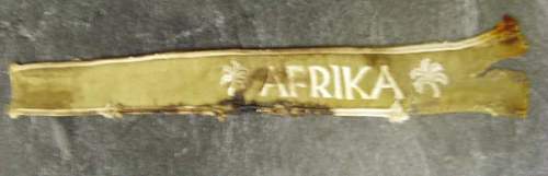 Afrika Cuff Title Blood Stained Tunic Removed