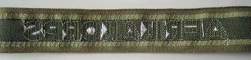 The Afrikakorps cuff title