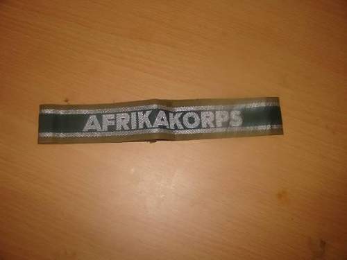 The Afrikakorps cuff title