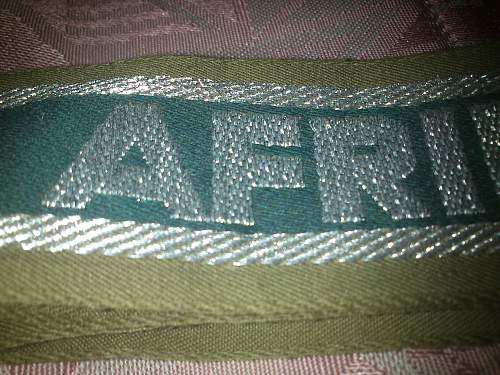 The Afrikakorps cuff title