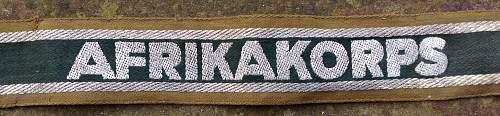 The Afrikakorps cuff title