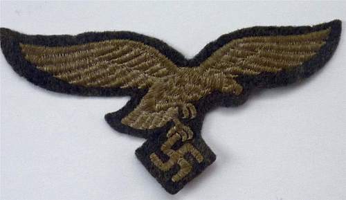 Luftwaffe breast eagle and unknown eagle