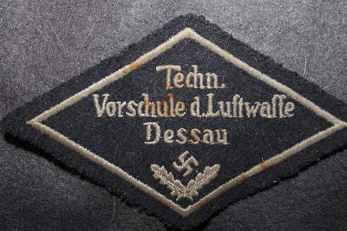 techn. vorschule d.luftwaffe dessau cloth