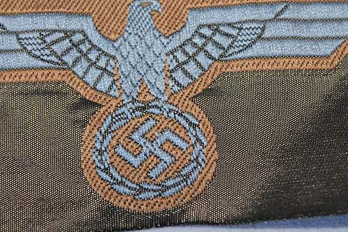 Sleeve eagle insignia Green and blue, Please help to ID