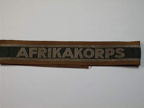 The Afrikakorps cuff title