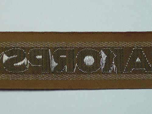 The Afrikakorps cuff title