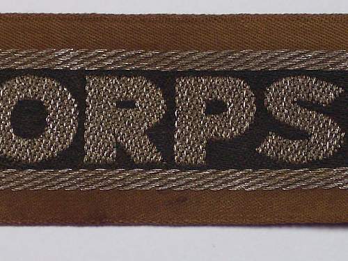 The Afrikakorps cuff title