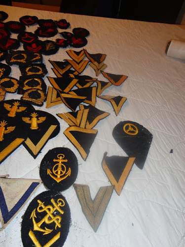 A Bunch of German Navy Cloth