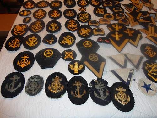A Bunch of German Navy Cloth