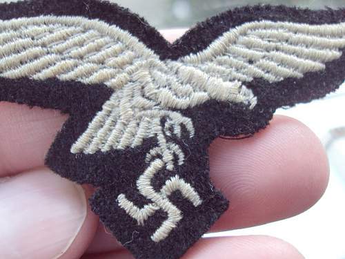 Hg luftwaffe m43 cap eagle ???