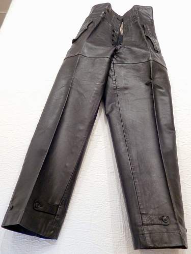 Need opinions on unissued leather Panzer wrap and pants...