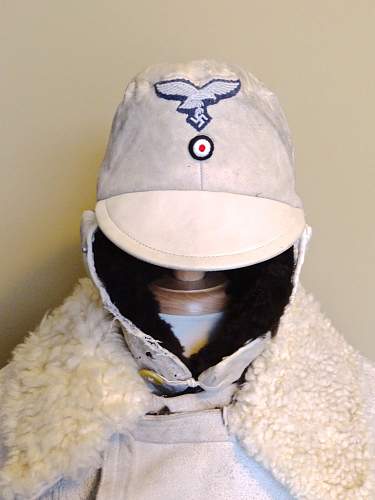 Luftwaffe Lambskin Coat &amp; Cap set - need period photo...