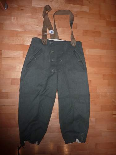 Grey winter reversible trousers