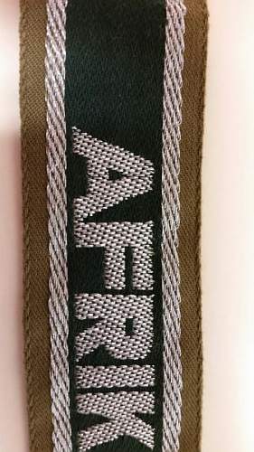 The Afrikakorps cuff title