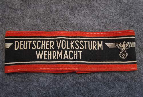 Deutscher Volkssturm Wehrmacht armband for review