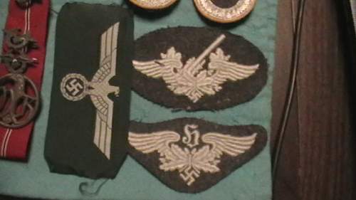 Pictures of badges and insignia