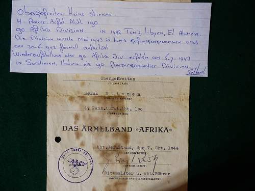 AFRIKA Cuff Title &amp; Award Document for comment.