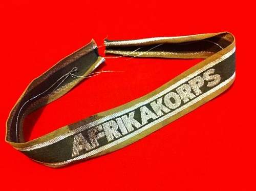 The Afrikakorps cuff title