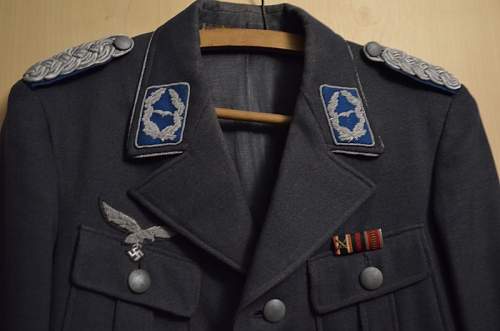 Luftwaffe Officer Uniform of a Major im &quot;Truppensonderdienst&quot; with pants and boots and officer visor cap