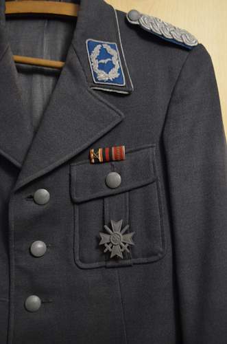 Luftwaffe Officer Uniform of a Major im &quot;Truppensonderdienst&quot; with pants and boots and officer visor cap