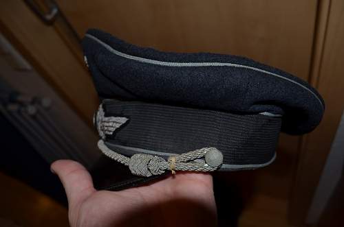 Luftwaffe Officer Uniform of a Major im &quot;Truppensonderdienst&quot; with pants and boots and officer visor cap