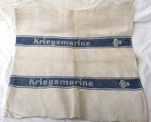 Kriegsmarine tea towel