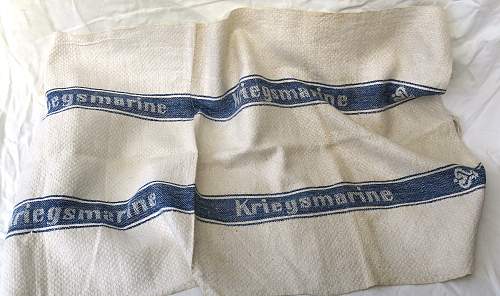 Kriegsmarine tea towel