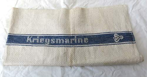 Kriegsmarine tea towel