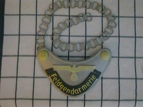 Feldgendarmerie gorget