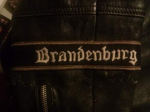 Leather officer panzer jacket