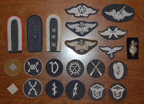 Please help identify Luftwaffe specialist patches!