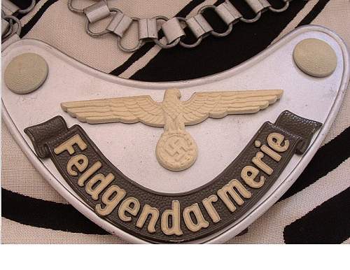 Feldgendarmerie Police gorget