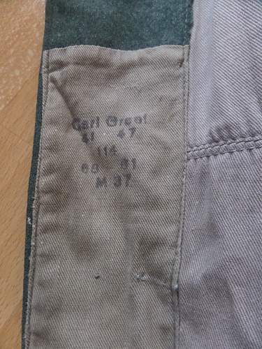 Jacket of German POW in England with letter