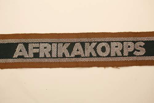 Afrika Korps cuff title