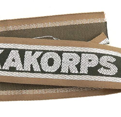 The Afrikakorps cuff title