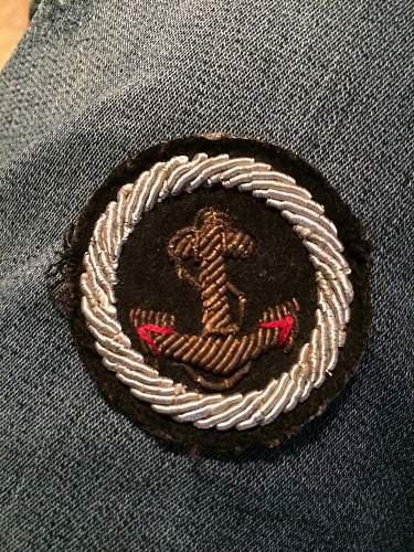 Kriegsmarine Cloth Badge ?