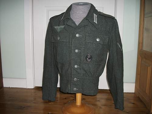 Italian cloth (green) M44 jacket (Gefreiter) for review