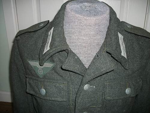 Italian cloth (green) M44 jacket (Gefreiter) for review