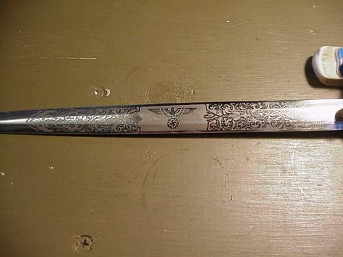 How about a Pioneer Battalion? Heeres Offiziersdolch etched blade