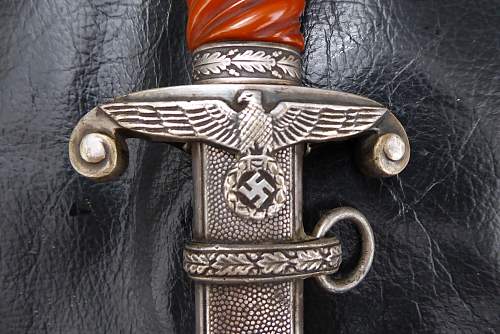 G.Felix Gloriawerk Solingen slant grip army dagger, new discovered maker!