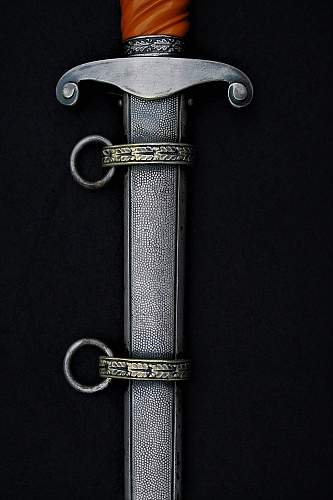 F.W. Höller army dagger with slant grip and rare crossguard