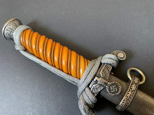 F.W. Höller army dagger with slant grip and rare crossguard