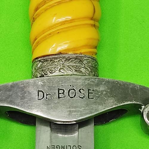 WKC Heer dagger with inscription Dr.Böse