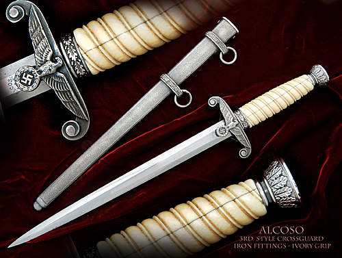 Glass handled daggers......