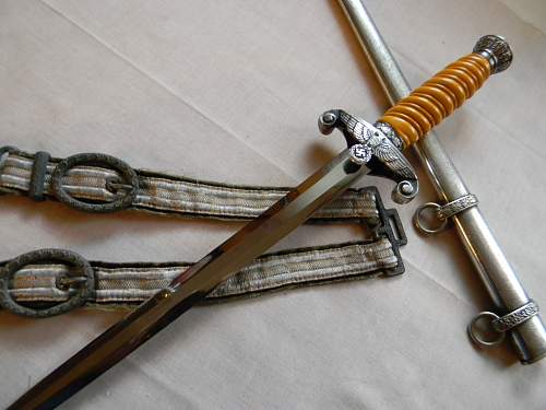 Personalized Holler dagger w/ Soldbuch and Hangers